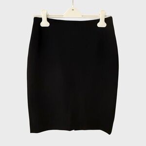 Diane Von Furstenberg Black High Waist Stretchy Pencil Skirt US4